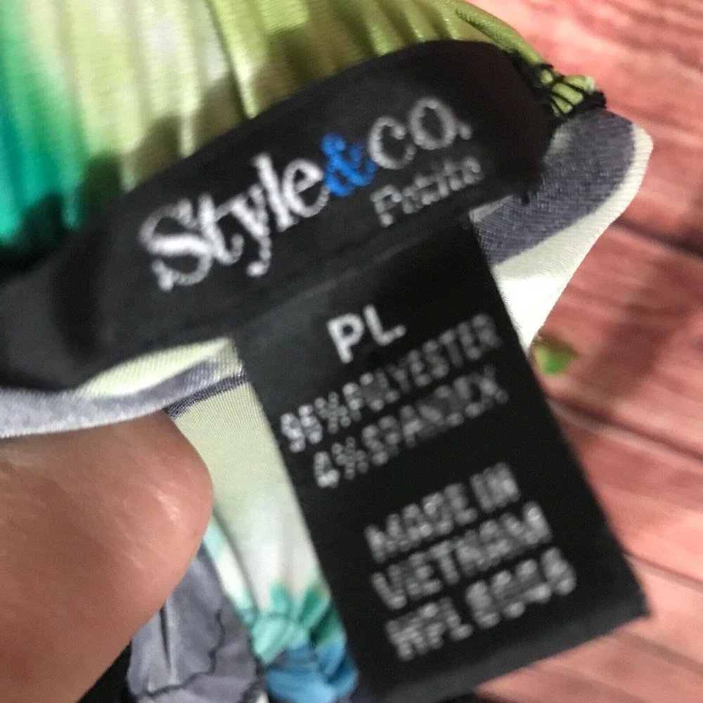 Floral Black and Blue Maxi Dress - Picture 12 of 12